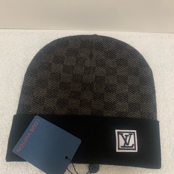 Louis Vuitton Checkered Black and Gray Hat - Picture 1 of 5